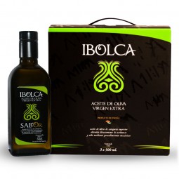 Aceite Oliva Virgen Extra IBOLCA SAB'Or Caja 3X500 ml. Campaña 23/24